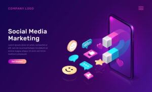 social media marketing violet image