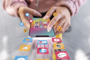 what is social media marketing icon visible
